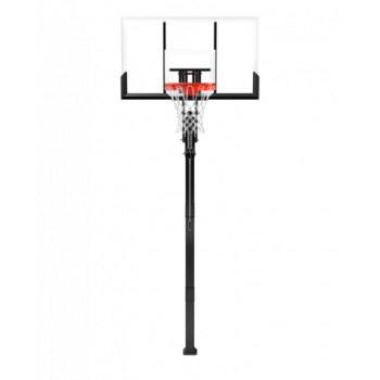 Баскетбольная стационарная стойка, акрил Spalding 54 " Gold In-Ground